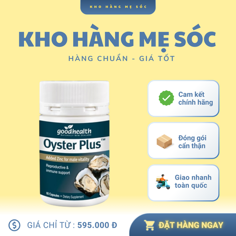 Viên uống tinh chất Hàu Oyster Plus Goodhealth 60 viên - Tăng cường sức khỏe và dinh dưỡng cho nam giới, hỗ trợ nội lực tự nhiên.