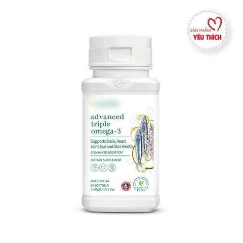 Omega 3 Thực phẩm Bổ sung Tim Mạch & Não Bộ - Viên Nang Dầu Cá Hồi Tự Nhiên (60 Viên) - Sức Khỏe Tốt Nhất cho Gia Đình
