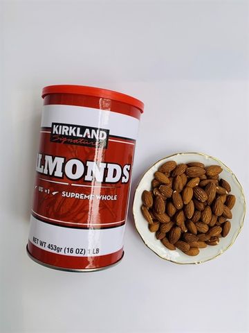 Hạt Hạnh Nhân Kirkland 453g - Hạt Dinh Dưỡng Nguyên Chất, Giàu Vitamin và Khoáng Chất, Snack Lành Mạnh Cho Sức Khỏe