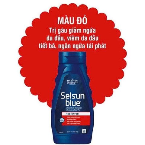 Dầu Gội Chữa Gàu Selsun Blue Medicated 325ml - Giảm Ngứa, Làm Sạch Gàu Và Dưỡng Tóc Mềm Mượt
