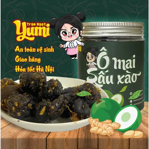 Ô mai Sấu xào gừng Yumi đồ ăn vặt mứt quả xí muội ngọt cay thơm ngon 507007