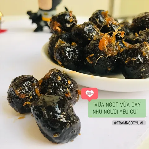 Ô mai Sấu xào gừng Yumi đồ ăn vặt mứt quả xí muội ngọt cay thơm ngon 507007