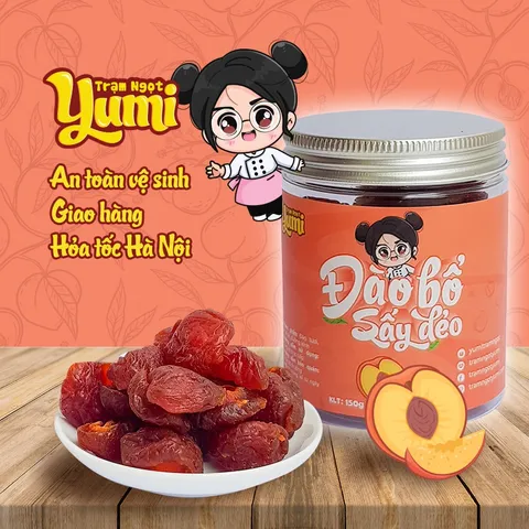Đào bổ sấy dẻo Ô mai Yumi chua ngọt đồ ăn vặt xí muội thơm ngon 507009