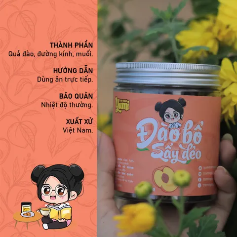 Đào bổ sấy dẻo Ô mai Yumi chua ngọt đồ ăn vặt xí muội thơm ngon 507009