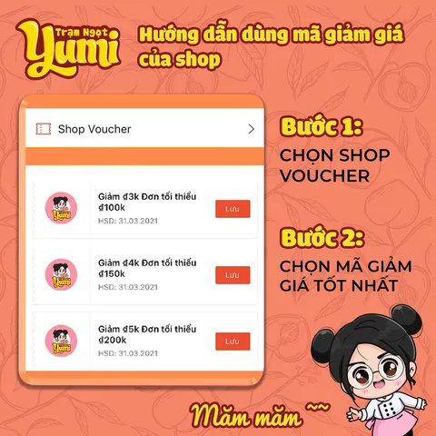Đào bổ sấy dẻo Ô mai Yumi chua ngọt đồ ăn vặt xí muội thơm ngon 507009
