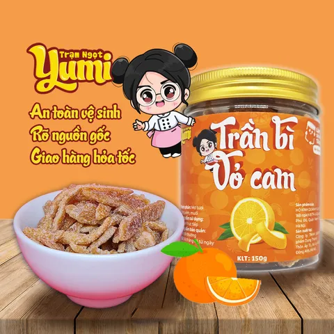 Ô mai trần bì vỏ cam Trạm ăn vặt Yumi chua ngọt thơm ngon 507010