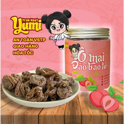 Ô mai Đào bao tử Yumi đồ ăn vặt xí muội chua ngọt thơm ngon 507017