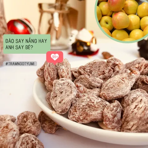 Ô mai Đào bao tử Yumi đồ ăn vặt xí muội chua ngọt thơm ngon 507017