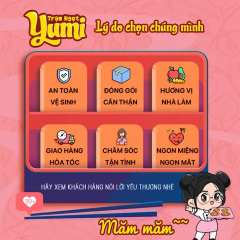 Ô mai Đào bao tử Yumi đồ ăn vặt xí muội chua ngọt thơm ngon 507017