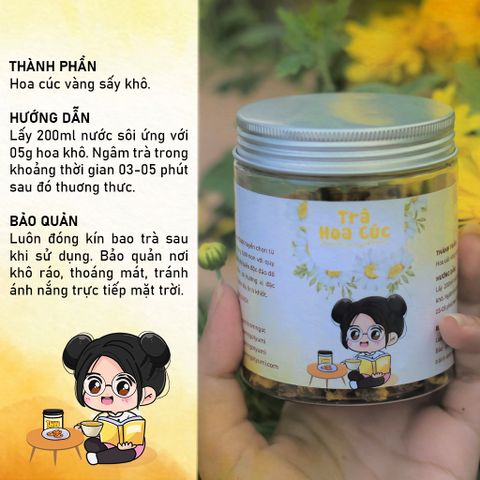 Trà hoa cúc Yumi hộp 75g, Trà cúc vàng tự nhiên 507024