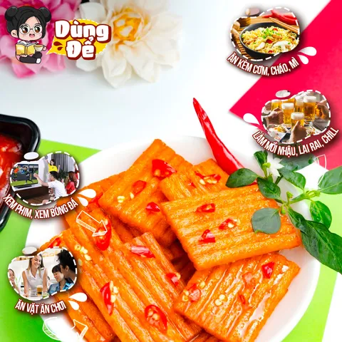 Snack Đùi bò cay bịch 60 gói làm từ Bột mì Que cay tuổi thơ đồ ăn vặt Yumi thơm ngon 507025