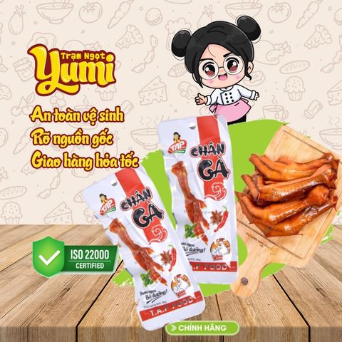 Chân gà cay Việt Nam TAPFOOD giòn dai thơm ngon chuẩn vị - Trạm ngọt Yumi