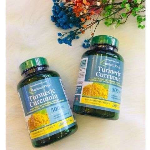 [Date 2027]Viên uống tinh bột nghệ đẹp da,Puritan's Pride Turmeric curcumin