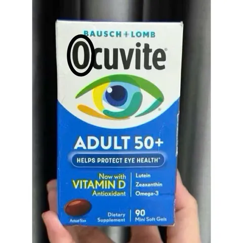 Viên Uống Bổ Mắt Ocuvite Adult 50 + Bausch & Lomb 150 Viên Mỹ  Bổ sung Vitamin khoáng chất thiết yếu cho mắt