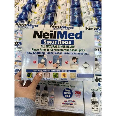 [ Hàng Mỹ - Date 2028] Bộ Bình Nước Muối vệ sinh mũi Neilmed Sunus Rins_ShopSongna