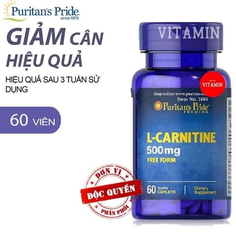 [Date 2027] Viên Uống Giảm Cân An Toan L Carnitine 500mg 60 viên - Shop Songna