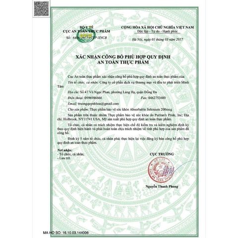 [Date 2027] Viên uống Selenium ngăn ngừa ung thu tăng cường sức đề kháng, hỗ trợ tim mạch