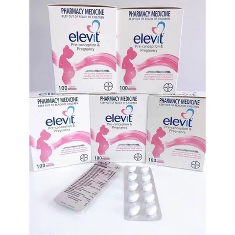  Vitamin Bầu Úc Tổng Hợp ELEVIT 100 Viên - Vitamin Thực phẩm bổ sung cho mẹ