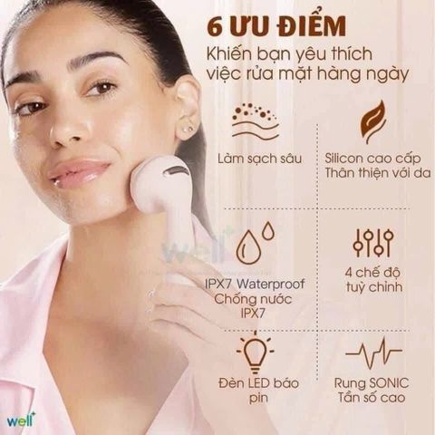 Máy Rửa Mặt làm sạch da chuyên sâu Flawless cleanse của Mỹ_ShopSongvy 507178