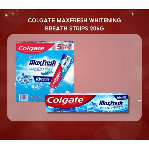 Kem đánh răng Colgate Max Fresh Whitening 10X Cool ( 206g) - Hàng Mỹ sét 5 cây 507192