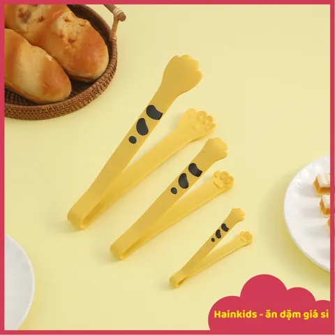 Kẹp Gắp Chân Mèo Silicon Chống Phỏng - Đồ Gắp Thức Ăn Mini Đủ Size Cho Tiệc Trà, Bánh Dessert, Ăn Dặm