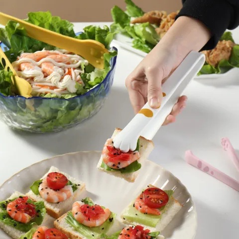 Kẹp Gắp Chân Mèo Silicon Chống Phỏng - Đồ Gắp Thức Ăn Mini Đủ Size Cho Tiệc Trà, Bánh Dessert, Ăn Dặm