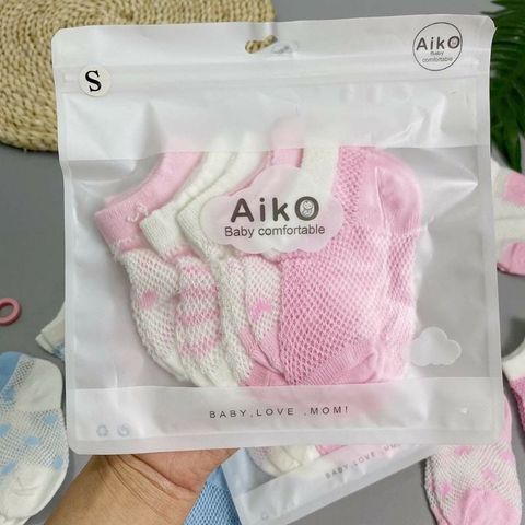 Set 5 đôi tất lưới điều hoà Aiko - Hàng xuất Nhật