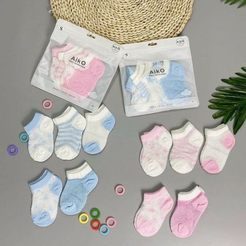 Set 5 đôi tất lưới điều hoà Aiko - Hàng xuất Nhật