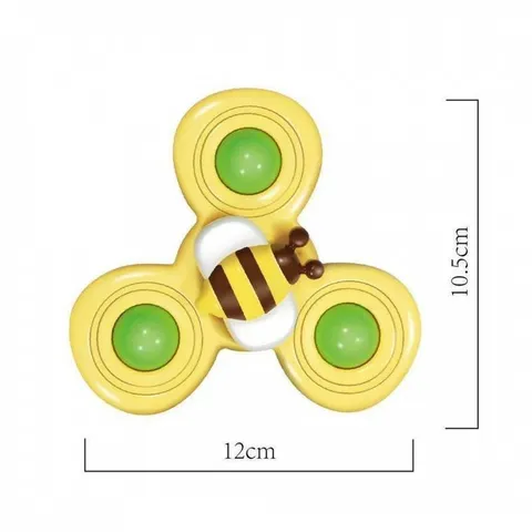 Bộ 3 Con Quay Spinner Hình Côn Trùng Vui Nhộn An Toàn Cho Bé - Đồ Chơi Nhựa ABS Chất Lượng Cao, Màu Sắc Bắt Mắt, Dễ Thương