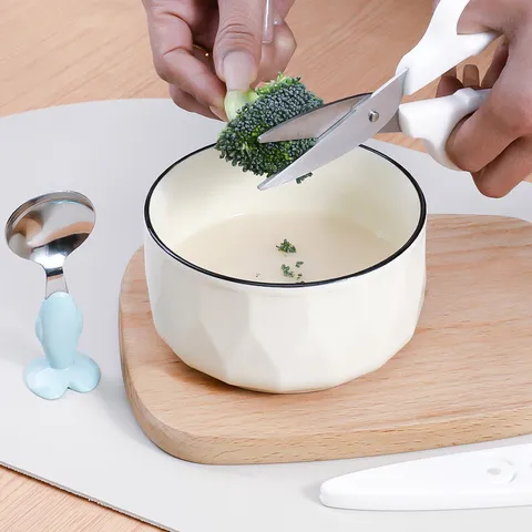 Kéo Ăn Dặm Nhật Bản Cho Bé - Kéo Mini Nhà Bếp Cắt Nhỏ Thực Phẩm Tiện Dụng, Dành Cho Trẻ Em Và Người Lớn Tuổi