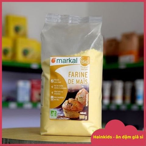 Bột Bắp Hữu Cơ Markal 500g - Nguyên Liệu Chế Biến Món Ăn Dặm An Toàn Cho Bé - Chứng Nhận Hữu Cơ Châu Âu