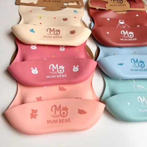 Yếm Ăn Dặm MumBebe Silicon An Toàn - Yếm Máng Siêu Mềm Dành Cho Bé Xinh Xắn, Thiết Kế Ngộ Nghĩnh, Nhiều Màu Sắc Vui Nhộn