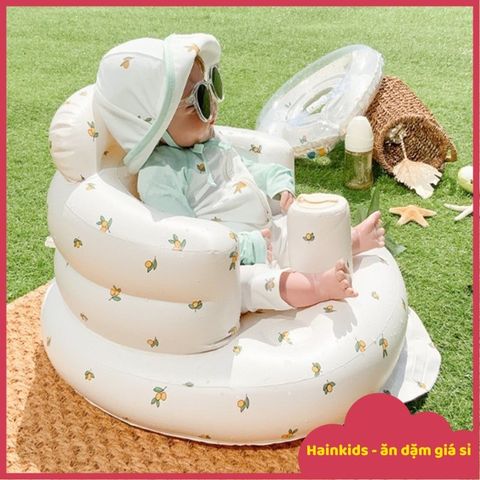 Ghế Hơi Phao Bar Rot Cao Cấp - Ghế Tập Ngồi Cho Bé Từ 6 Tháng, Quà Tặng Đầy Tháng, Phong Cách Hàn Quốc, Chụp Ảnh Đáng Yêu