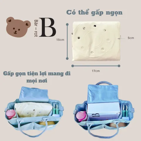 Ghế Hơi Phao Bar Rot Cao Cấp - Ghế Tập Ngồi Cho Bé Từ 6 Tháng, Quà Tặng Đầy Tháng, Phong Cách Hàn Quốc, Chụp Ảnh Đáng Yêu