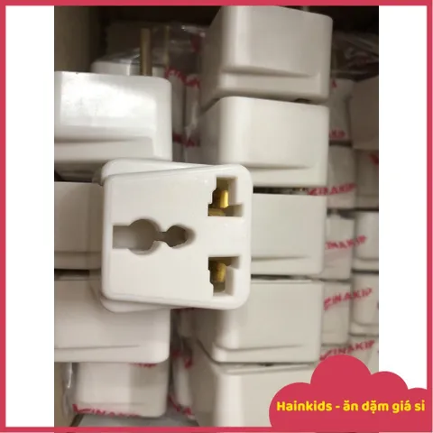 Phích Cắm Chuyển Đổi 3 Chân Sang 2 Chân - Phụ Kiện Thích Ứng Ổ Điện Việt Nam, Đầu Nối Chất Lượng Cao, An Toàn Sử Dụng