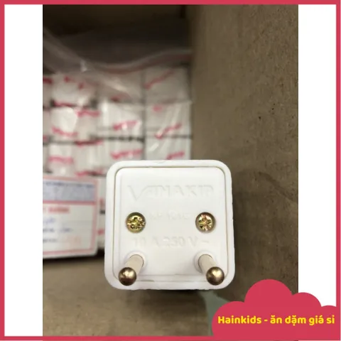 Phích Cắm Chuyển Đổi 3 Chân Sang 2 Chân - Phụ Kiện Thích Ứng Ổ Điện Việt Nam, Đầu Nối Chất Lượng Cao, An Toàn Sử Dụng