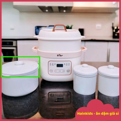 Nắp Sứ Thay Thế Bear 1.6L - Phụ Kiện Đậy Nồi Bear 1L6 Chuyên Dụng An Toàn cho Bé Yêu