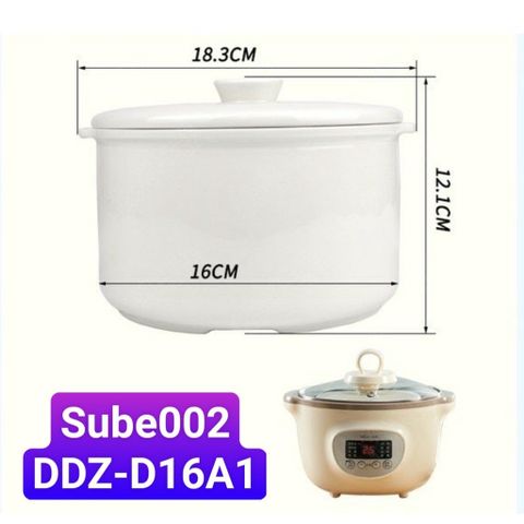 Nắp Sứ Thay Thế Bear 1.6L - Phụ Kiện Đậy Nồi Bear 1L6 Chuyên Dụng An Toàn cho Bé Yêu