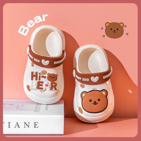 Dép Sục Cross ZHUBABA Chất Liệu Nhựa EVA Siêu Nhẹ Cao Cấp Hình Gấu Hi Bear Dễ Thương Cho Bé Trai Bé Gái
