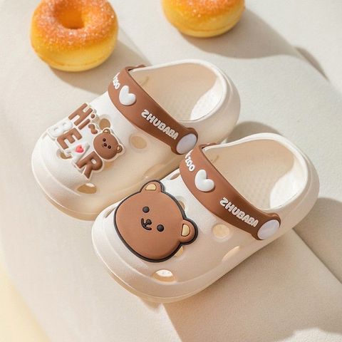 Dép Sục Cross ZHUBABA Chất Liệu Nhựa EVA Siêu Nhẹ Cao Cấp Hình Gấu Hi Bear Dễ Thương Cho Bé Trai Bé Gái