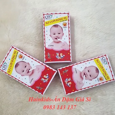 Rơ lưỡi Đông Pha Vệ Sinh Răng Miệng Cho Bé - Hộp 5 cái