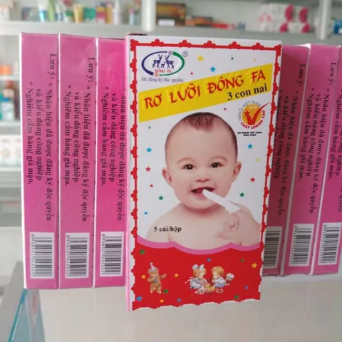 Rơ lưỡi Đông Pha Vệ Sinh Răng Miệng Cho Bé - Hộp 5 cái