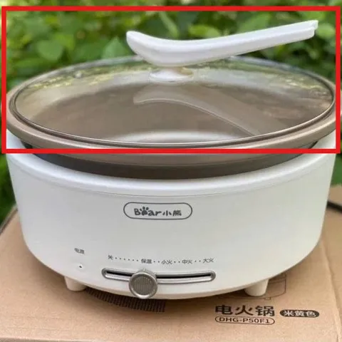 Nắp Thủy Tinh Thay Thế Cho Nồi Lẩu Điện Bear DHG-P50F1 5L - Phụ Kiện Gia Dụng Bếp Chất Lượng Cao