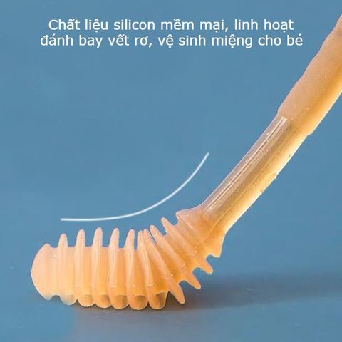 Set Rơ Lưỡi Bàn Chải Silicon Cho Bé 0-18 Tháng - An Toàn, Tiện Lợi, Hỗ Trợ Vệ Sinh Răng Miệng, Kèm Cốc Đựng