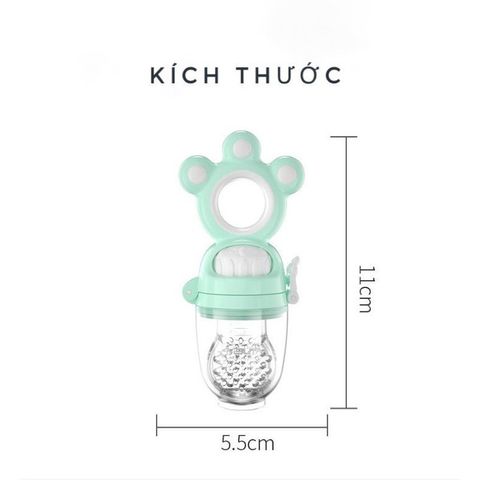 Túi Nhai Ăn Dặm Chống Hóc MISUTA - Bộ 3 Múm Silicon An Toàn, Dùng Cho Bé Từ 4 Tháng Tuổi - Giúp Bé Thoải Mái Khi Ăn Dặm