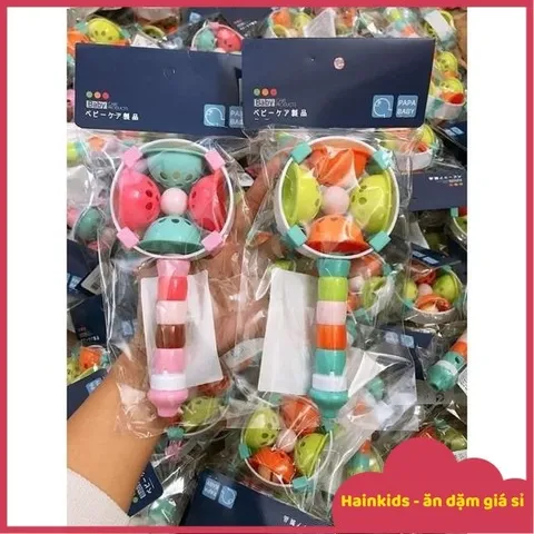 Xúc Xắc Kèn PaPa's Thái Lan - Lục Lạc Kèm Sáo Thổi, Đồ Chơi Sắc Màu Kèm Âm Thanh Cho Bé