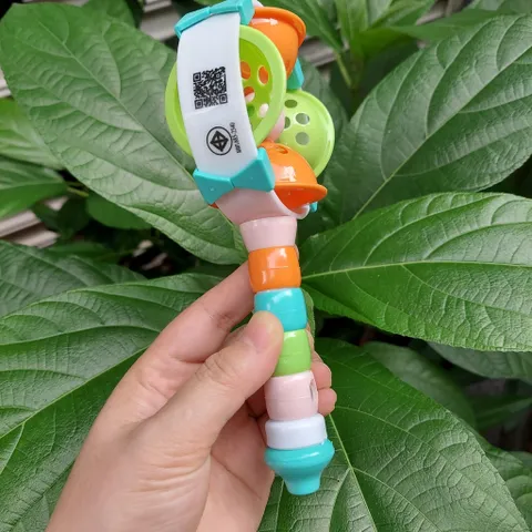 Xúc Xắc Kèn PaPa's Thái Lan - Lục Lạc Kèm Sáo Thổi, Đồ Chơi Sắc Màu Kèm Âm Thanh Cho Bé