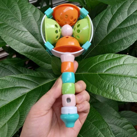 Xúc Xắc Kèn PaPa's Thái Lan - Lục Lạc Kèm Sáo Thổi, Đồ Chơi Sắc Màu Kèm Âm Thanh Cho Bé