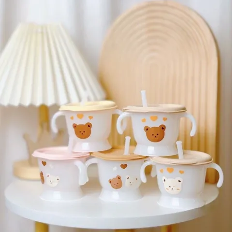 Cốc Tập Hút MumBéBé 3 Giai Đoạn - Cốc Tập Uống Nước An Toàn Cho Bé Ăn Dặm Từ 5 Tháng, Chống Sặc, Thiết Kế Thông Minh