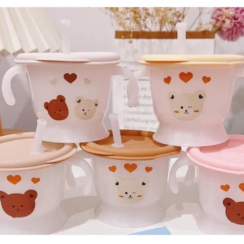 Cốc Tập Hút MumBéBé 3 Giai Đoạn - Cốc Tập Uống Nước An Toàn Cho Bé Ăn Dặm Từ 5 Tháng, Chống Sặc, Thiết Kế Thông Minh